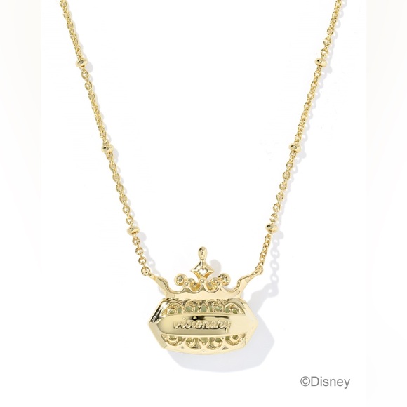 Disney x Kendra Scott Elisa Princess Gold Short Pendant Necklace - Picture 3 of 4